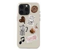 Burga Burga Coque Tough MagSafe pour iPhone 15 Pro Oat Milk Please Multicolore