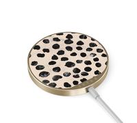 Burga Chargeur magnétique sans fil - Convient pour MagSafe et Qi2 - Almond Latte / Gold