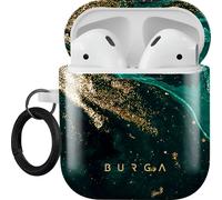 Burga, coque AirPods 1/2 Emerald Pool antichoc et élégante, vert sapin