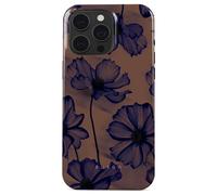 Coque MagSafe pour iPhone 15 Pro Max Élégante Motif Velvet Night Violet foncé