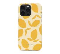 Burga Coque pour iPhone 15 Pro Tough Antichocs Modèle Lemon Tart Jaune