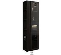 Burgbad armoire haute HSKG050RF3195 176x32x50cm, droite, Schwarz Hochglanz
