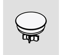 Burgbad cleanFlow Couvercle de bonde pour retenue d’eau, pour lavabos et vasques en fonte minérale, FLOA080,