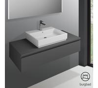 Burgbad Cube Meuble sous-vasque, 1 tiroir, WWGN120F3797,