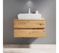 Burgbad Cube Meuble sous-vasque, 2 tiroirs, WWGP080F5311#Ausschnitt3946900H,