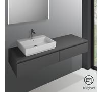 Burgbad Cube Meuble sous-vasque, 2 tiroirs, WWGR160LF3797,