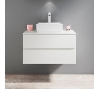 Burgbad Cube Meuble sous-vasque, 2 tiroirs, WWXX080F3790#Ausschnitt3947600H,