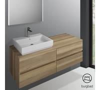 Burgbad Cube Meuble sous-vasque, 4 tiroirs, WWGT140LF3786,