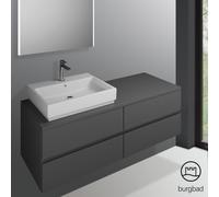 Burgbad Cube Meuble sous-vasque, 4 tiroirs, WWGT140LF3805,