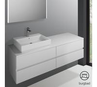 Burgbad Cube Meuble sous-vasque, 4 tiroirs, WWGT160LF3798,