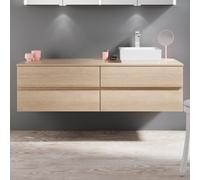 Burgbad Cube Meuble sous-vasque, 4 tiroirs, WWXZ160RF3784,