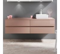 Burgbad Cube Meuble sous-vasque, 4 tiroirs, WWXZ160RF3801,