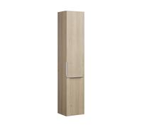 burgbad Eqio Armoire haute 1 porte, 1 bascule pour linge, charnières à droite, 1760x350x320mm, HSRF035RF3180G0146, Couleur: Chêne Décor Cachemire / Chêne Décor Cachemire, manche G0146