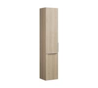 burgbad Eqio Armoire haute 1 porte, 1 bascule pour linge, charnières à gauche, 1760x350x320mm, HSRF035LF3180G0146, Couleur: Chêne Décor Cachemire / Chêne Décor Cachemire, manche G0146