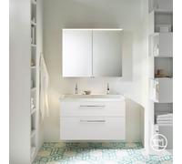 Burgbad Eqio Meuble avec plan vasque et armoire de toilette, SFAO103F2009C0001P95,
