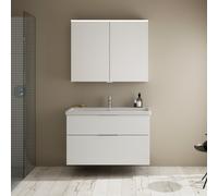 Burgbad Eqio Meuble avec vasque à poser et armoire de toilette, SFAN103F2009C0001G0146,