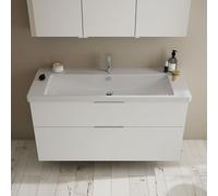 Burgbad Eqio Meuble avec vasque en céramique, 2 tiroirs, SEYQ123F2009C0001G0146,