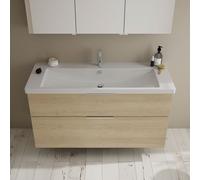 Burgbad Eqio Meuble avec vasque en céramique, 2 tiroirs, SEYQ123F3180C0001G0146,