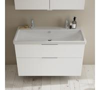 Burgbad Eqio Meuble avec vasque en céramique, 2 tiroirs, SEYR103F2009C0001G0146,
