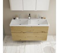 Burgbad Eqio Meuble avec vasque en céramique, 2 tiroirs, SEYS123F5662C0001G0146,