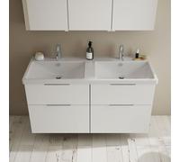 Burgbad Eqio Meuble avec vasque en céramique, 4 tiroirs, SEYT123F2009C0001G0146,