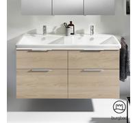 Burgbad Eqio Meuble avec vasque en céramique, 4 tiroirs, SEZD123F3180C0001G0146,