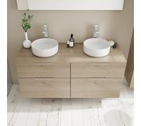 Burgbad Eqio Meuble avec vasque en céramique, 4 tiroirs, SGUO140F6423C0001G0146,