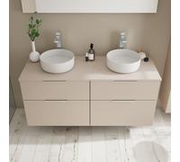 Burgbad Eqio Meuble avec vasque en céramique, 4 tiroirs, SGUO140F6583C0001G0146,