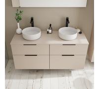 Burgbad Eqio Meuble avec vasque en céramique, 4 tiroirs, SGUO140F6583C0001G0200,