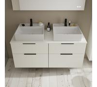 Burgbad Eqio Meuble avec vasque en céramique, 4 tiroirs, SGUR140F2009C0001G0200,