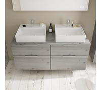 Burgbad Eqio Meuble avec vasque en céramique, 4 tiroirs, SGUR140F6015C0001G0146,