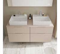 Burgbad Eqio Meuble avec vasque en céramique, 4 tiroirs, SGUR140F6583C0001G0146,