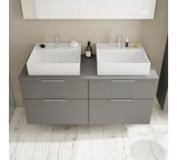 Burgbad Eqio Meuble avec vasque en céramique, 4 tiroirs, SGUR140F6584C0001G0146,