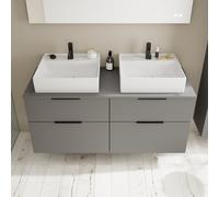 Burgbad Eqio Meuble avec vasque en céramique, 4 tiroirs, SGUR140F6584C0001G0200,