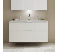 Burgbad Eqio Meuble avec vasque en fonte minérale, 2 tiroirs, SHCD122F2009C0001G0146,