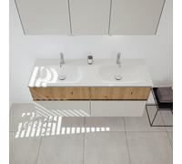 Burgbad Fiumo 2.0 Meuble avec plan vasque, 4 tiroirs, SHHD142F6923FOT57C0001G0146,