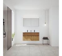 Burgbad Fiumo 2.0 Meuble avec plan vasque et armoire de toilette, SHGZ122F6928FOT52C0001G0200,