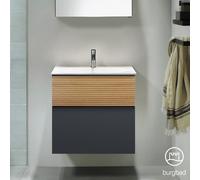 Burgbad Fiumo Meuble avec vasque, 2 tiroirs, SFXN062F3958FOT52C0001G0200,