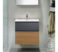 Burgbad Fiumo Meuble avec vasque, 2 tiroirs, SFXN062F3960FOT56C0001G0200,