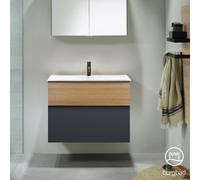 Burgbad Fiumo Meuble avec vasque, 2 tiroirs, SFXN082F3958FOT52C0001G0200,