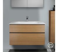 Burgbad Fiumo Meuble avec vasque, 2 tiroirs, SFXN102F3960C0001G0200,