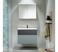 Burgbad Fiumo Vasque avec meuble bas et armoire de toilette, SFXV082F3957FOT56C0001G0223,