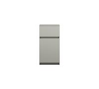 burgbad Lin20 Armoire basse, 2 tiroirs, 400x357x780mm, USJG040F5352, Couleur: Gris basalte mat avec chant laser