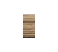 burgbad Lin20 Armoire basse, 2 tiroirs, 400x357x780mm, USJG040F5357, Couleur: Cendres Dekor Cappuccino