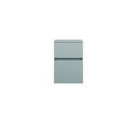 burgbad Lin20 Armoire basse, 2 tiroirs, 400x487x580mm, USIS040F5395, Couleur: bleu glacé mat / panneau arrière gris anthracite