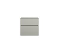 burgbad Lin20 Armoire basse, 2 tiroirs, 600x357x580mm, USIU060F5352, Couleur: Gris basalte mat avec chant laser
