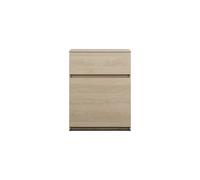 burgbad Lin20 Armoire basse, 2 tiroirs, 600x357x780mm, USJG060F5355, Couleur: Chêne décor Cachemire