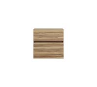 burgbad Lin20 Armoire basse, 2 tiroirs, 600x407x580mm, USIT060F5357, Couleur: Cendres Dekor Cappuccino