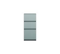 burgbad Lin20 Armoire basse, 3 tiroirs, 400x357x870mm, USIX040F5395, Couleur: bleu glacé mat / panneau arrière gris anthracite