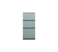 burgbad Lin20 Armoire basse, 3 tiroirs, 400x487x870mm, USIV040F5395, Couleur: bleu glacé mat / panneau arrière gris anthracite